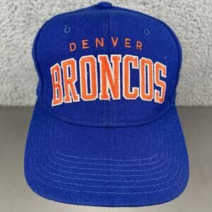 Broncos Arch Logo Starter Hat Vintage 100% Wool